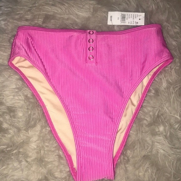 la hearts high waisted bikini bottom